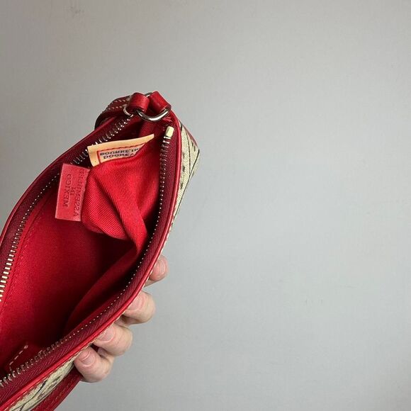 Dooney & Bourke vintage y2k mini canvas and leather wristlet bag - Picture 5 of 5